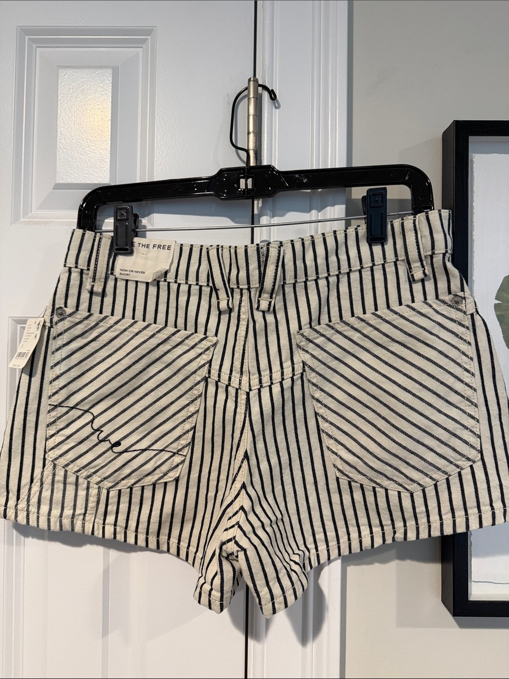 We the Free/ Free People Railroad Denim Shorts NWT Size 27